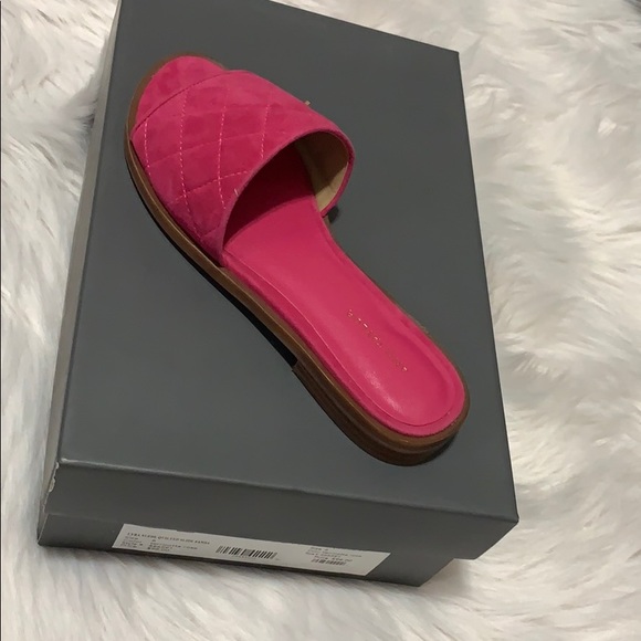 Ann taylor lyra suede quilted slide sandals - Picture 4 of 4